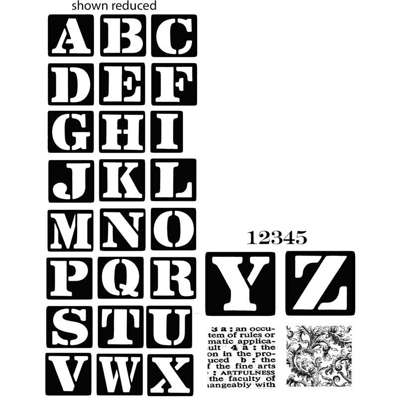 #2350 - Stencil Alphabet Set